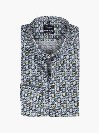 OLYMP Luxor MF Skjorte Cirkler Multifarvet