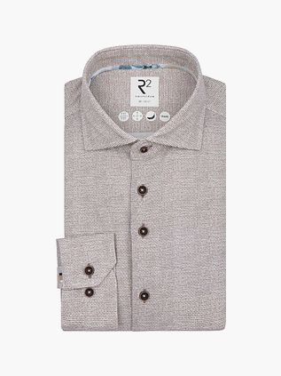 R2 Hemd Knitted Sorona Bruin