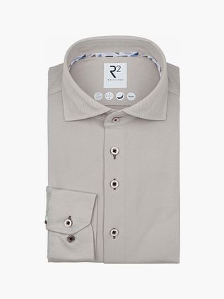 R2 Hemd Technical Strick Beige