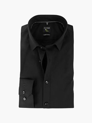 OLYMP No'6 Super Slim Fit Skjorte Sort