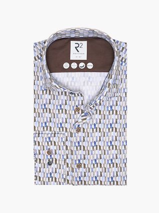 R2 Skjorte Strikket Puder Lyseblå