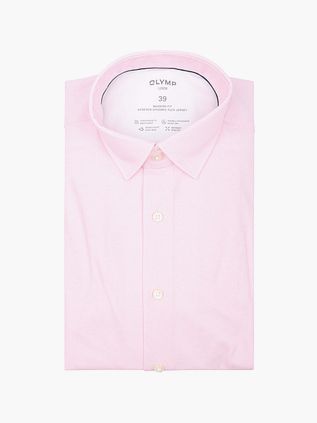 Olymp Luxor Skjorte Pied De Poule Rosa