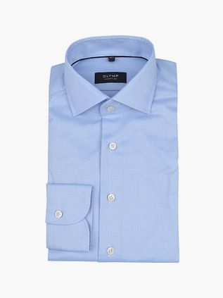 Olymp Signature Twill Skjorte Lysblå