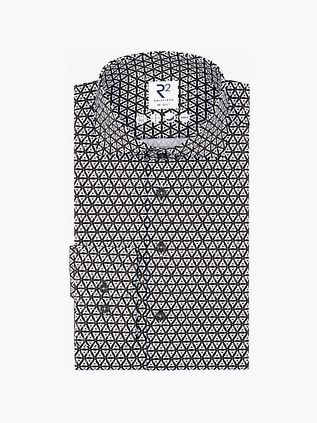 R2 Chemise Single Jersey Triangle Marron