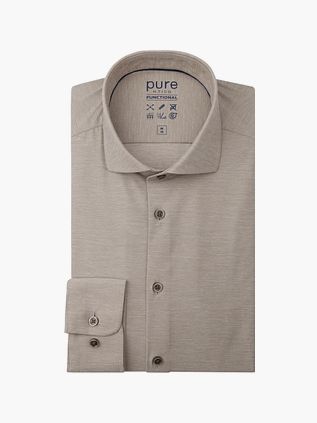 Ren Skjorte Melange Beige