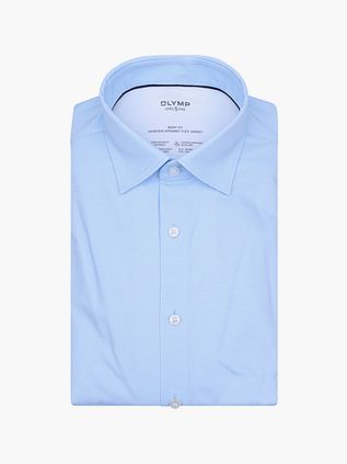 OLYMP Level 5 24/Seven Camisa Elegante Pied De Poule Light Blue