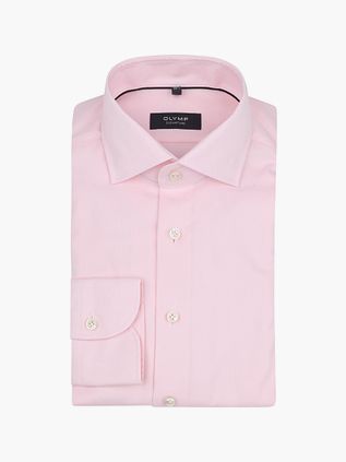 Olymp Signature Twill Skjorte i Lyserød