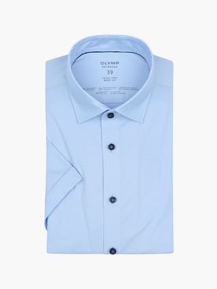 OLYMP Kortærmet Skjorte Niveau 5 24/Seven Lyseblå