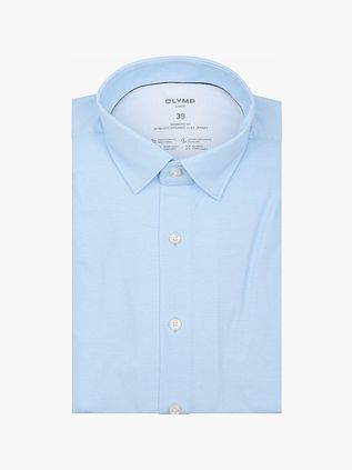 OLYMP Luxor Hemd Pied De Poule Blau