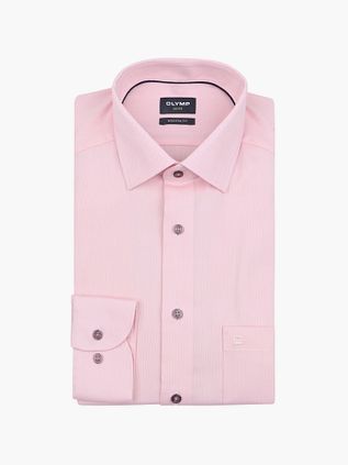 Olymp Luxor Overhemd Structure Roze