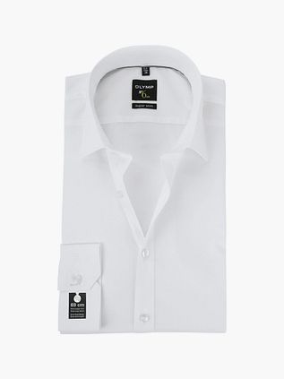 OLYMP No'6 six Skinny Fit Skjorte Hvid Ekstra Lange Ærmer