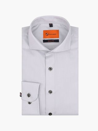 Suitable Camicia Elegante Twill Grey