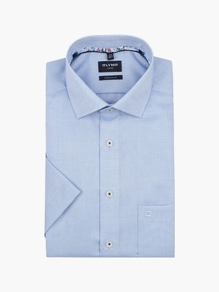 OLYMP Modern-Fit Kortærmet Blå