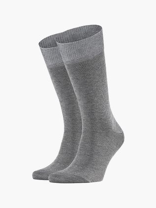 Falke Happy Socken 2er-Pack Grau Melange