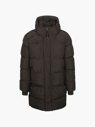 Superdry Lange Dunjakke Med Hætte Sort