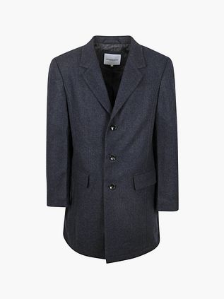 McGregor Frakke i uld, herringbone mønster, navy