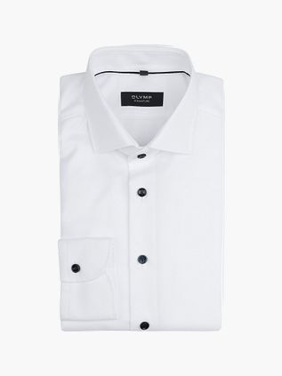 Olymp Signature Skjorte Twill Hvid