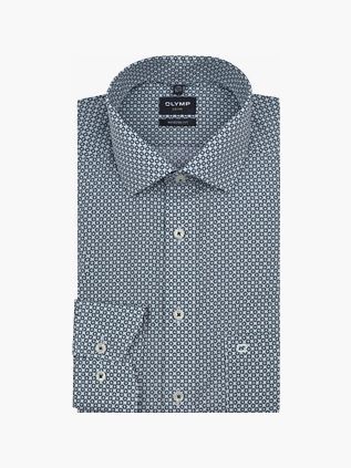 Olymp Luxor Skjorte Blomsterprint Grøn