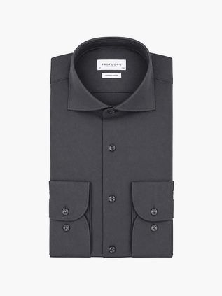 Profuomo Japanese Knitted Shirt Anthracite