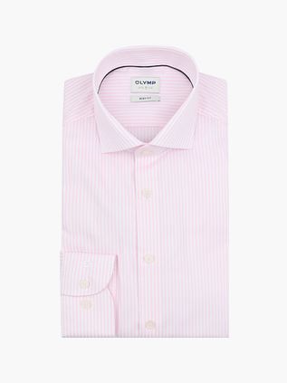 OLYMP Hemd Lvl 5 Luxury Stripe Roze