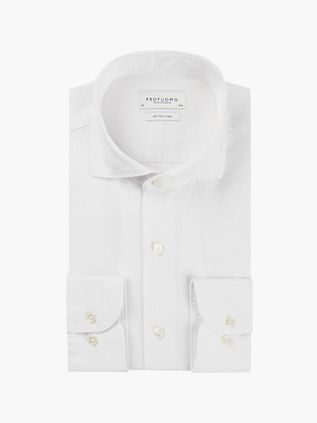 Profuomo Hørskjorte Hvid