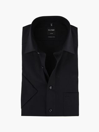 OLYMP Luxor Camisa Elegante Manga Corta Negro