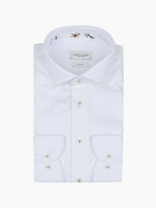 Profuomo Chemise Twill Blanche
