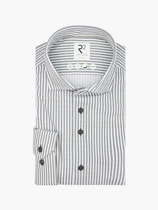 R2 Amsterdam Chemise Rayée Green