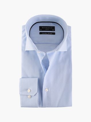 Michaelis Overhemd Skinny Blue Stripe