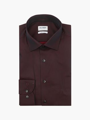 OLYMP Level 5 Skjorte Burgundy