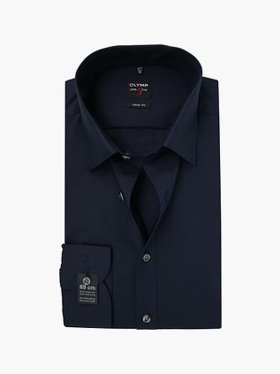 OLYMP Level Five Skjorte Ekstra Lange Ærmer Body-Fit Marineblå