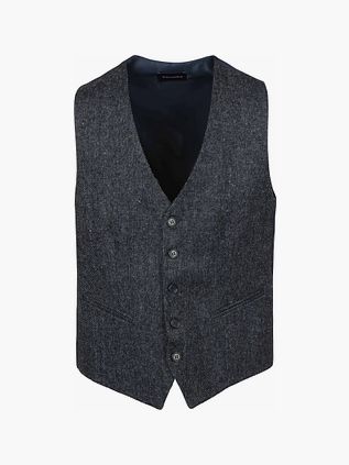 Suitable kamizelka Birds Eye granatowa
