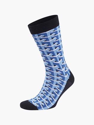 Suitable 3D Pattern Socks Blue