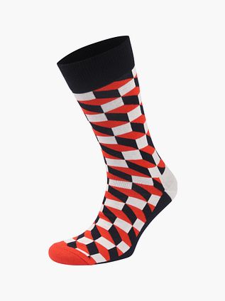 Happy Socks Calze Blocchi Rood