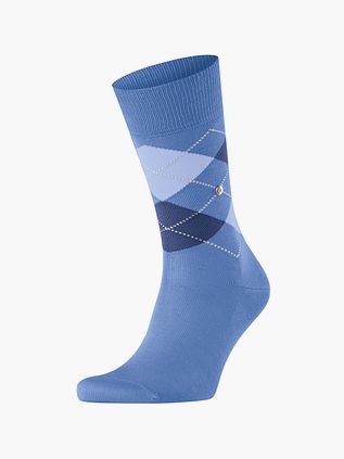 Calze Burlington Manchester a quadri blu 6550