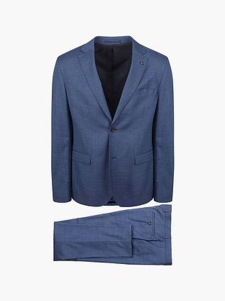 Suitable Toulon Kostuum Wol Blauw