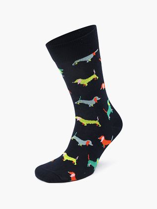 Happy Socks Puppy Love Calcetines Azul Marino