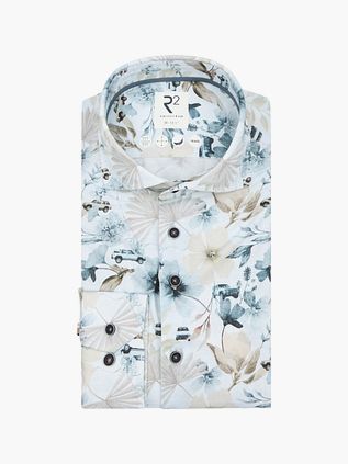 R2 Hem Knitted Sorona Bloemenprint Beige