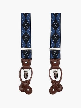 Suitable Luxe Seler Rutet Mørkeblå