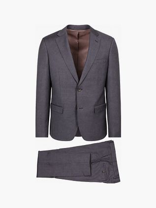 Suitable Costume Sharkskin Laine Aubergine