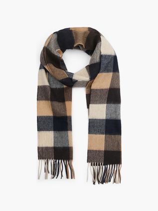 Barbour Tørklæde Tattersall Navy Beige