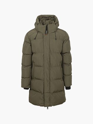 Superdry lang boblejakke med hette, svart