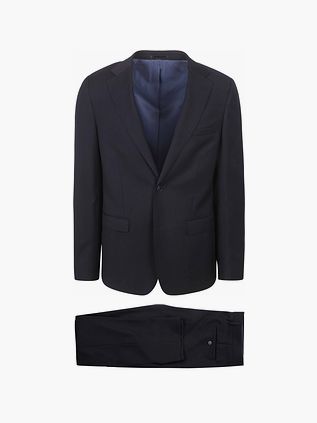 Passer Kostume Uld Marineblå