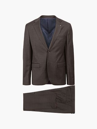 Suitable Jakkesæt Strato Uld Brun
