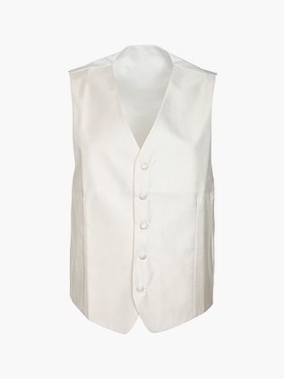 Kamizelka ślubna Suitable V-Design w kolorze off-white