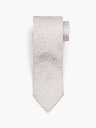 Suitable Cravatta in seta délavé beige