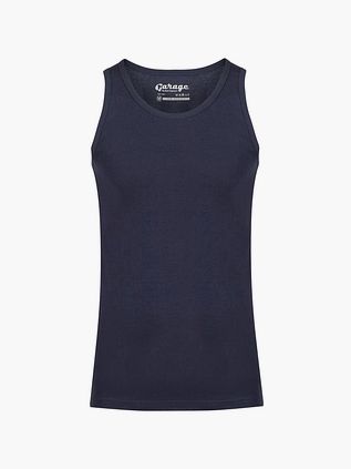 Garage Stretch Basic Singlet Mørkeblå