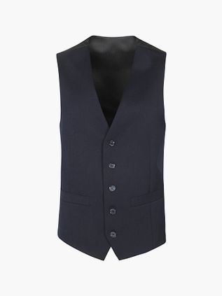 Suitable Capital Vest Uldblanding Marineblå