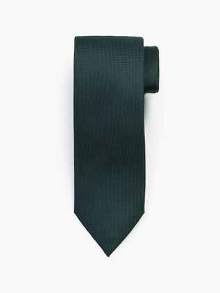 Suitable Zijde Stropdas Donkergroen