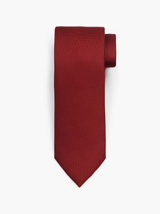 Suitable Cravatta in seta rosso scuro